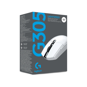 Мышь Logitech G305 белый оптическая (12000dpi) беспроводная USB (5but) от магазина РЭССИ
