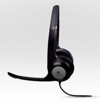 Наушники с микрофоном Logitech H390 черный 2.4м накладные USB оголовье (981-000406) от магазина РЭССИ