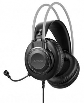 Наушники с микрофоном A4Tech Fstyler FH200i серый 1.8м накладные оголовье (FH200I GREY) от магазина РЭССИ
