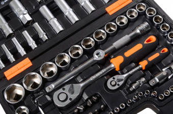 Набор инструментов Вихрь 1/2", 1/4", CrV 108 предметов (жесткий кейс) от магазина РЭССИ