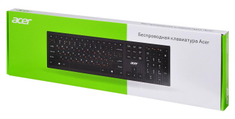 Клавиатура Acer OKR010 черный USB беспроводная slim Multimedia от магазина РЭССИ