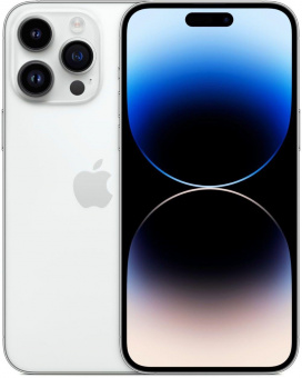 Смартфон Apple A2893 iPhone 14 Pro Max 1Tb 6Gb серебристый моноблок 3G 4G 1Sim 6.7" 1290x2796 iOS 16 48Mpix 802.11 a/b/g/n/ac/ax NFC GPS TouchSc Protect от магазина РЭССИ
