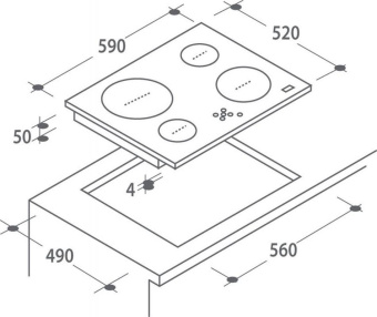 Варочная поверхность Candy CH64CCW белый от магазина РЭССИ