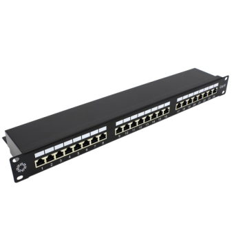 Патч-панель 19'. 24 порта RJ-45. FTP. Cat.5e. 1U от магазина РЭССИ