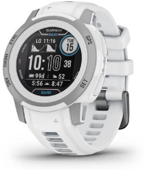 Смарт-часы Garmin Instinct 2s Solar 40мм 1.2" AMOLED корп.черный/белый рем.белый (010-02564-03) от магазина РЭССИ