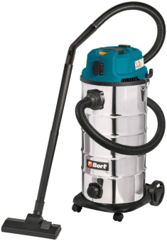 Строительный пылесос Bort BSS-1640-Storm 1600Вт (уборка: сухая/влажная) синий от магазина РЭССИ