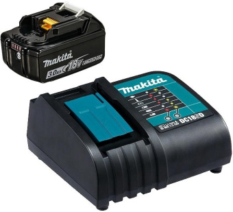 Батарея аккумуляторная Makita BL1830B 18В 3Ач Li-Ion (З/У в компл.) (191A23-6) от магазина РЭССИ