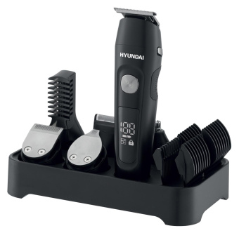 Машинка для стрижки Hyundai H-HC7120 черный/серебристый 5Вт (насадок в компл:10шт) от магазина РЭССИ
