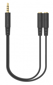 Адаптер аудио A4Tech AD-3P 2xJack 3.5 (f)/Jack 3.5 (m) 0.2м. черный от магазина РЭССИ