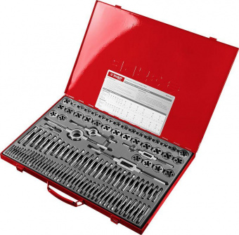 Набор метчиков и плашек Зубр 28119-H110_z01 110 предметов (жесткий кейс) от магазина РЭССИ