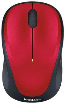 Мышь Logitech M235 красный/черный оптическая (1000dpi) беспроводная USB2.0 для ноутбука (2but) от магазина РЭССИ