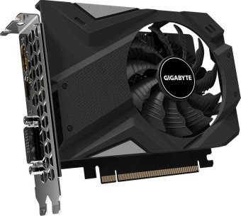 Видеокарта Gigabyte PCI-E GV-N1656OC-4GD NVIDIA GeForce GTX 1650 4096Mb 128 GDDR6 1635/12000 DVIx1 HDMIx1 DPx1 HDCP Ret от магазина РЭССИ