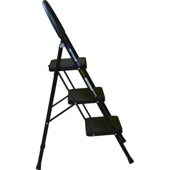 Стальная стремянка с широкими ступенями Алюмет 3 ступени МСН203 от магазина РЭССИ