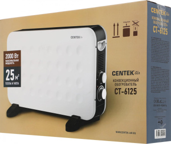 Конвектор Centek CT-6125 2000Вт белый/черный от магазина РЭССИ