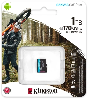 Флеш карта microSDXC 1TB Kingston SDCG3/1TBSP Canvas Go! Plus w/o adapter от магазина РЭССИ