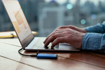 Накопитель SSD A-Data USB-C 1Tb ASE800-1TU32G2-CBL SE800 SE800 1.8" синий от магазина РЭССИ