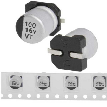100 uF 16 V 105C 6.3*5.4 VT от магазина РЭССИ
