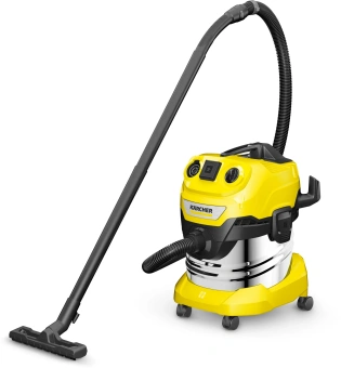 Строительный пылесос Karcher WD 4 P S V-20/5/22 1000Вт (уборка: сухая/сбор воды/выдув) желтый от магазина РЭССИ