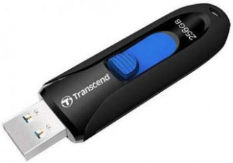 Флеш Диск Transcend 256Gb Jetflash 790 TS256GJF790K USB3.0 черный/синий от магазина РЭССИ
