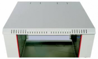 Шкаф коммутационный ЦМО ШРН-ЭКОНОМ (ШРН-Э-9.500) настенный 9U 600x520мм пер.дв.стекл 75кг серый 470мм 17.6кг 180град. 480мм от магазина РЭССИ