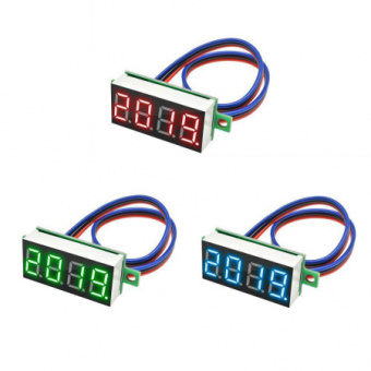 Вольтметр цифровой 0,36-4 DC 0-100V RED (4092-R) FUT Arduino совместимый от магазина РЭССИ