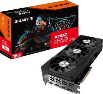 Видеокарта Gigabyte PCI-E 4.0 GV-R79GREGAMING OC-16GD AMD Radeon RX 7900GRE 16Gb 256bit GDDR6 2052/18000 HDMIx2 DPx2 HDCP Ret от магазина РЭССИ