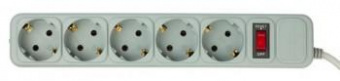 Сетевой фильтр PC Pet AP01006-1.8-G 1.8м (5 розеток) серый (пакет ПЭ) от магазина РЭССИ