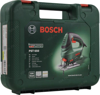 Лобзик Bosch PST 650 500Вт 3100ходов/мин от электросети (кейс в комплекте) от магазина РЭССИ