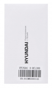 Радиобудильник Hyundai H-RCL300 черный LCD подсв:оранжевая часы:цифровые FM от магазина РЭССИ