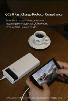 Мобильный аккумулятор Romoss Sense 8P+ 30000mAh QC 3A белый от магазина РЭССИ
