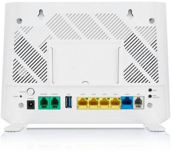 Роутер беспроводной Zyxel DX3301-T0 (DX3301-T0-EU01V1F) AX1800 ADSL2+/VDSL2 белый от магазина РЭССИ