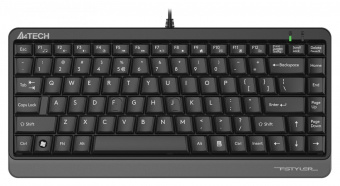Клавиатура A4Tech Fstyler FKS11 черный/серый USB (FKS11 GREY) от магазина РЭССИ
