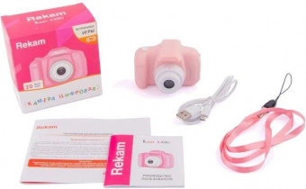 Фотоаппарат Rekam iLook K330i розовый 20Mpix 2" 720p SDXC CMOS/Li-Ion от магазина РЭССИ