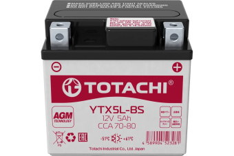 Аккумуляторная батарея TOTACHI CMF 5 а/ч YTX5L-BS L AGM 90005 от магазина РЭССИ