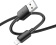 Картинка Кабель Hoco X96 Hyper iP USB (m)-Lightning (m) 1м черный коробка от магазина РЭССИ Кабель Hoco X96 Hyper iP USB (m)-Lightning (m) 1м черный коробка от магазина РЭССИ