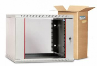 Шкаф коммутационный ЦМО ШРН-ЭКОНОМ (ШРН-Э-6.350.1) настенный 6U 600x350мм пер.дв.стал.лист 85кг серый 300мм 11кг 180град. 345мм от магазина РЭССИ