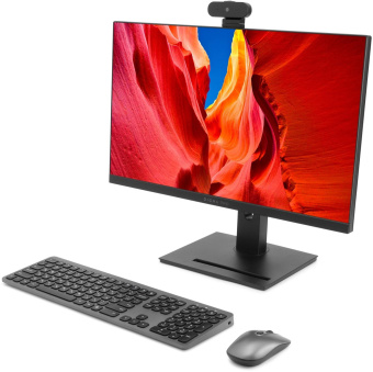 Моноблок Digma Pro Vision 23.8" Full HD i7 1255U (1.7) 16Gb SSD512Gb UHDG CR Windows 11 Pro Eth WiFi BT 90W клавиатура мышь Cam черный 1920x1080 от магазина РЭССИ