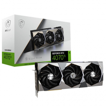 Видеокарта MSI PCI-E 4.0 RTX 4070 Ti SUPRIM SE 12G NVIDIA GeForce RTX 4070TI 12288Mb 192 GDDR6X 2775/21000 HDMIx1 DPx3 HDCP Ret от магазина РЭССИ