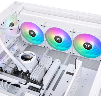 Система водяного охлаждения Thermaltake TH420 V2 Ultra EX Snow ARGB Soc-AM5/AM4/1151/1200/1700 белый 4-pin 30.7dB Al+Cu LCD Ret (CL-W428-PL14SW-A) от магазина РЭССИ
