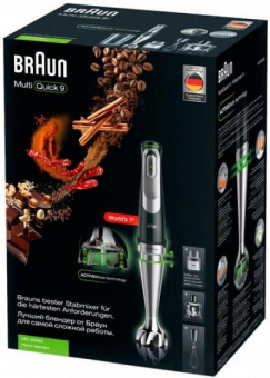 Блендер погружной Braun MQ9138XI 1200Вт черный от магазина РЭССИ