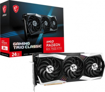 Видеокарта MSI PCI-E 4.0 RX 7900 XTX GAMING TRIO CLASSIC AMD Radeon RX 7900XTX 24576Mb 384 GDDR6 2300/20000 HDMIx1 DPx3 HDCP Ret от магазина РЭССИ