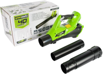 Воздуходувка Greenworks G40ABK4 пит.:от аккум. зеленый/черный от магазина РЭССИ