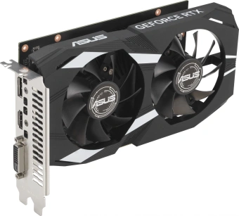 Видеокарта Asus PCI-E 4.0 DUAL-RTX3050-O6G NVIDIA GeForce RTX 3050 6Gb 96bit GDDR6 1507/14000 DVIx1 HDMIx1 DPx3 HDCP Ret от магазина РЭССИ