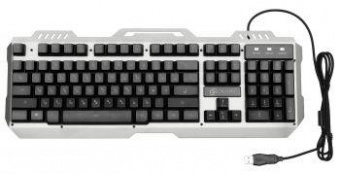 Клавиатура Оклик 790G IRON FORCE темно-серый/черный USB Multimedia for gamer LED от магазина РЭССИ