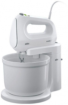 Миксер ручной Braun HM1070WH 400Вт белый от магазина РЭССИ