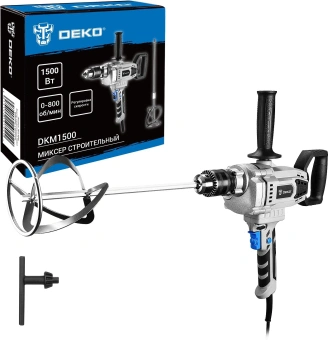 Дрель-миксер Deko DKM1500 1500Вт ключевой реверс (063-4992) от магазина РЭССИ