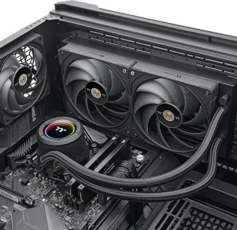 Система водяного охлаждения Thermaltake Toughliquid 280 Ex Pro ARGB Soc-AM5/AM4/1151/1200/1700 черный 4-pin 31.6dB Al+Cu Ret (CL-W419-PL00BL-A) от магазина РЭССИ