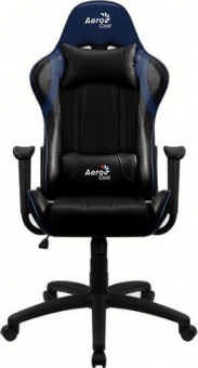 Кресло игровое Aerocool AС100 AIR черный/синий сиденье черный/синий ПВХ/полиуретан крестов. от магазина РЭССИ