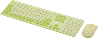 Клавиатура + мышь Acer OCC205 клав:зеленый/желтый мышь:зеленый/желтый USB беспроводная slim (ZL.ACCEE.00E) от магазина РЭССИ