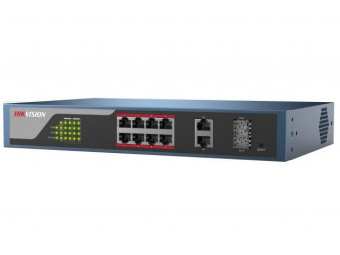 Коммутатор Hikvision DS-3E1310P-EI/M (L2) 8x100Мбит/с 2SFP 123W от магазина РЭССИ